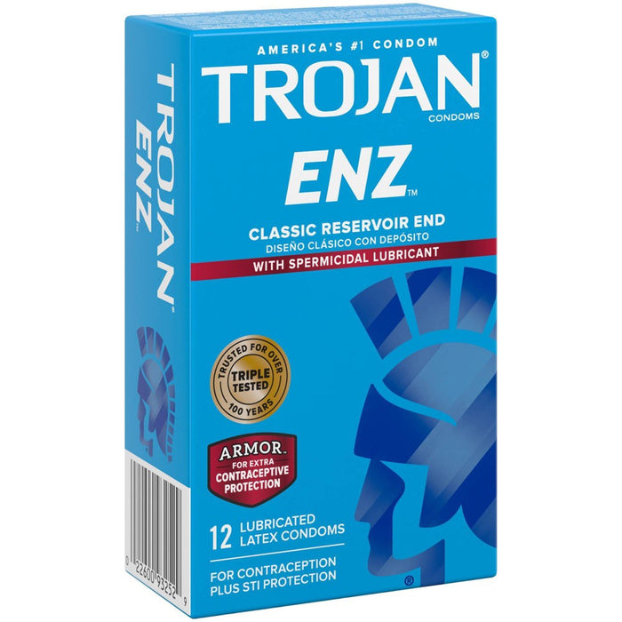 Trojan ENZ Lubricated Premium Latex Condoms - 12ct