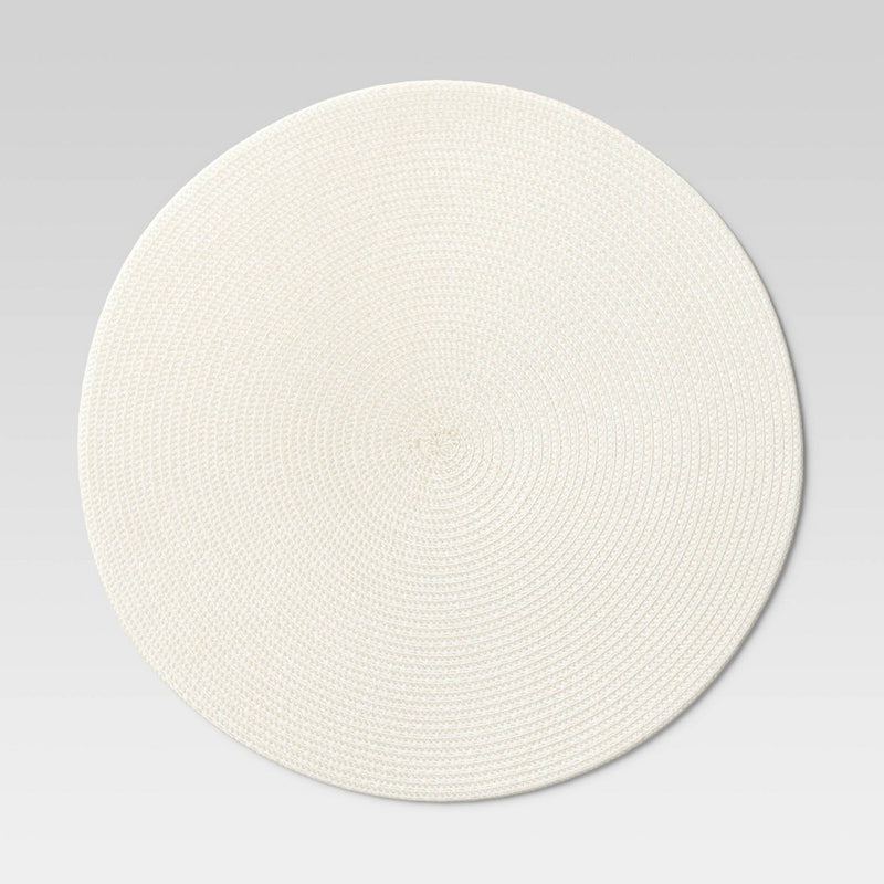Polyround Charger Placemat Cream - Threshold™
