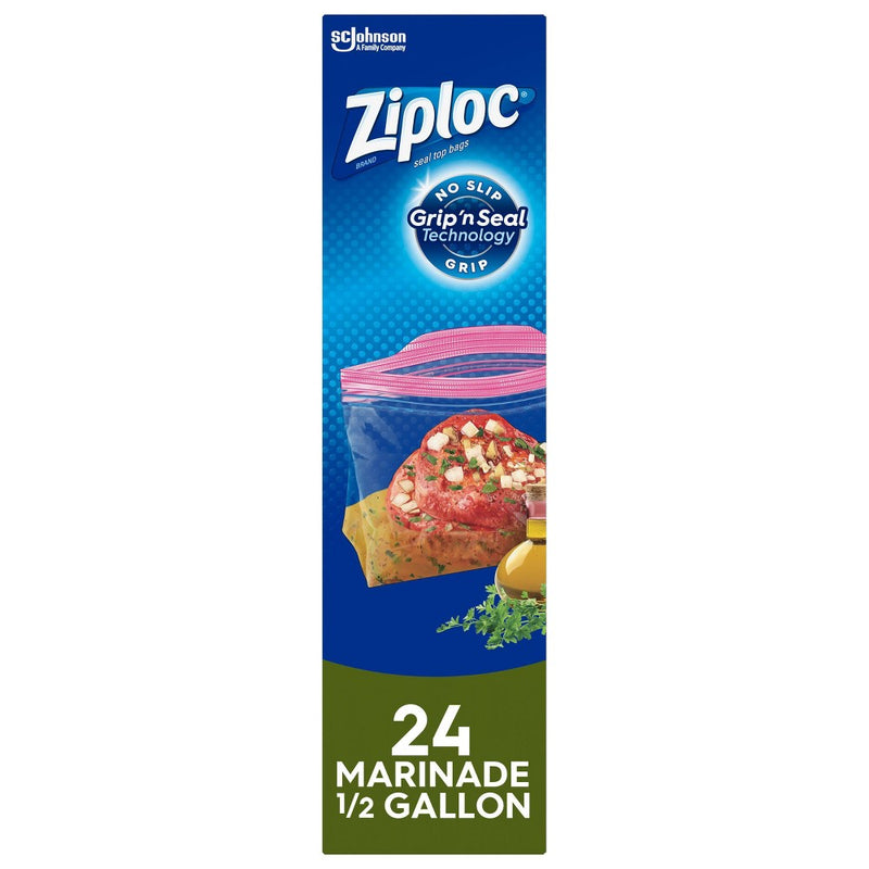 Ziploc Marinade Food Storage Bags - 24ct