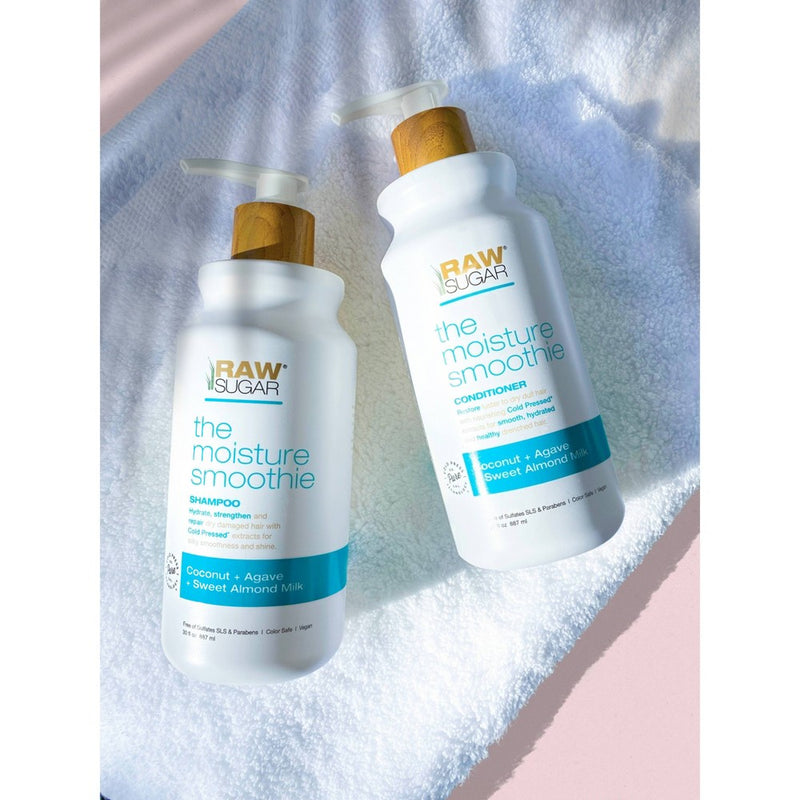 Raw Sugar Moisture Smoothie Shampoo Infused with Coconut + Agave + Sweet Almond Milk - 30 fl oz