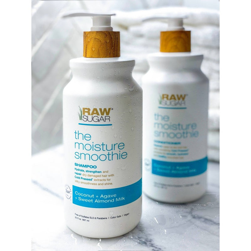 Raw Sugar Moisture Smoothie Shampoo Infused with Coconut + Agave + Sweet Almond Milk - 30 fl oz