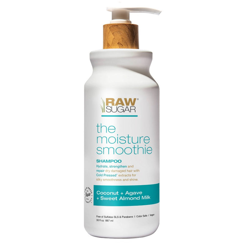 Raw Sugar Moisture Smoothie Shampoo Infused with Coconut + Agave + Sweet Almond Milk - 30 fl oz