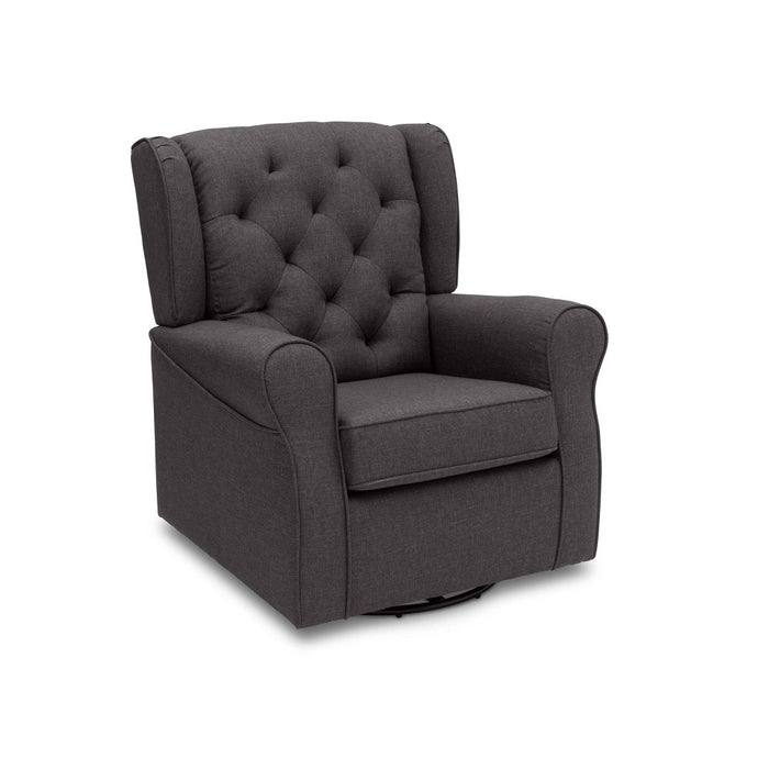 Delta Children Emma Nursery Glider Swivel Rocker Chair – Charcoal (LOCAL PICKUP ONLY)