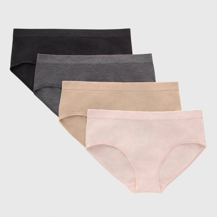 Hanes Girls' 4pk Seamless Hipster - Colors May Vary L