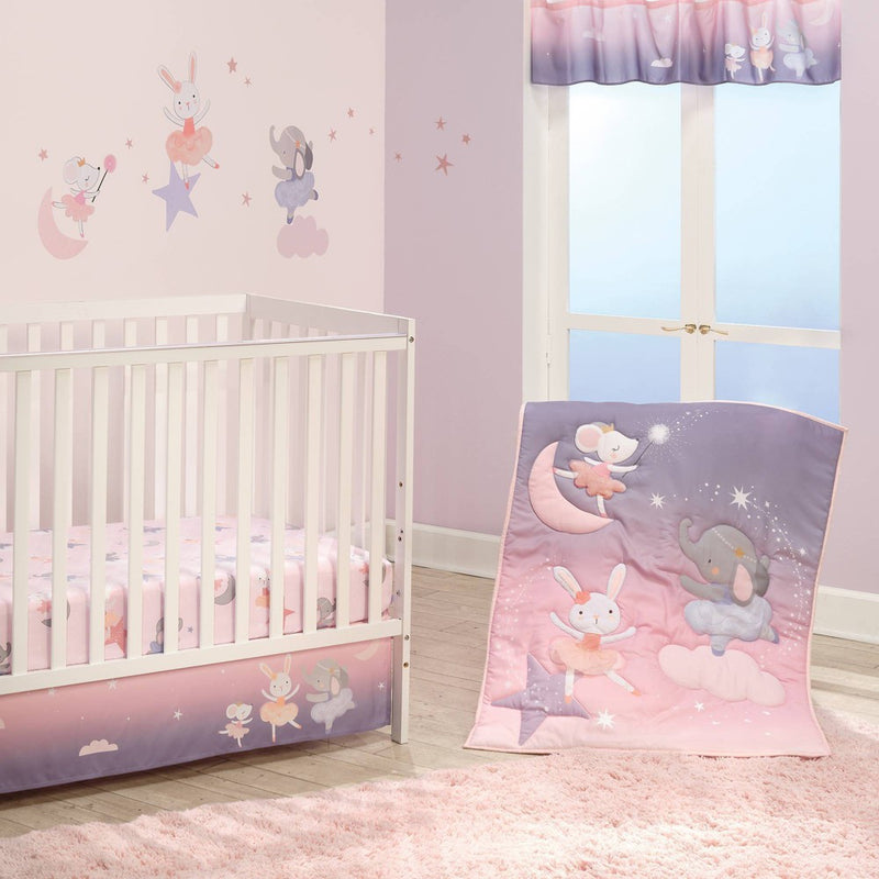 Bedtime Originals Tiny Dancer Fleece Baby Blanket - Pink