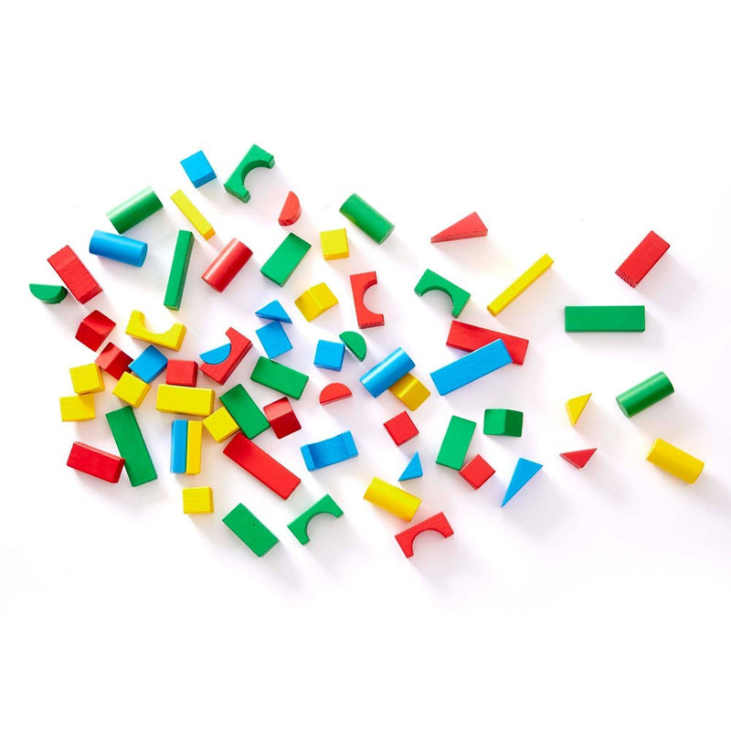 Melissa & Doug Wooden Building Blocks Set - 100 Blocks