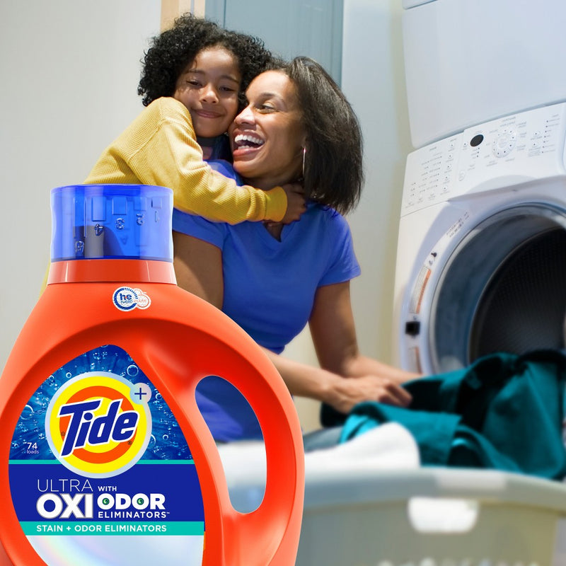 Tide Liquid Oxi + Odor Eliminator Laundry Detergent - 146 fl oz