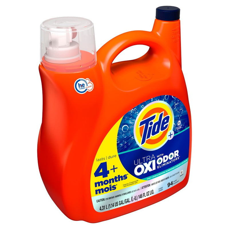 Tide Liquid Oxi + Odor Eliminator Laundry Detergent - 146 fl oz