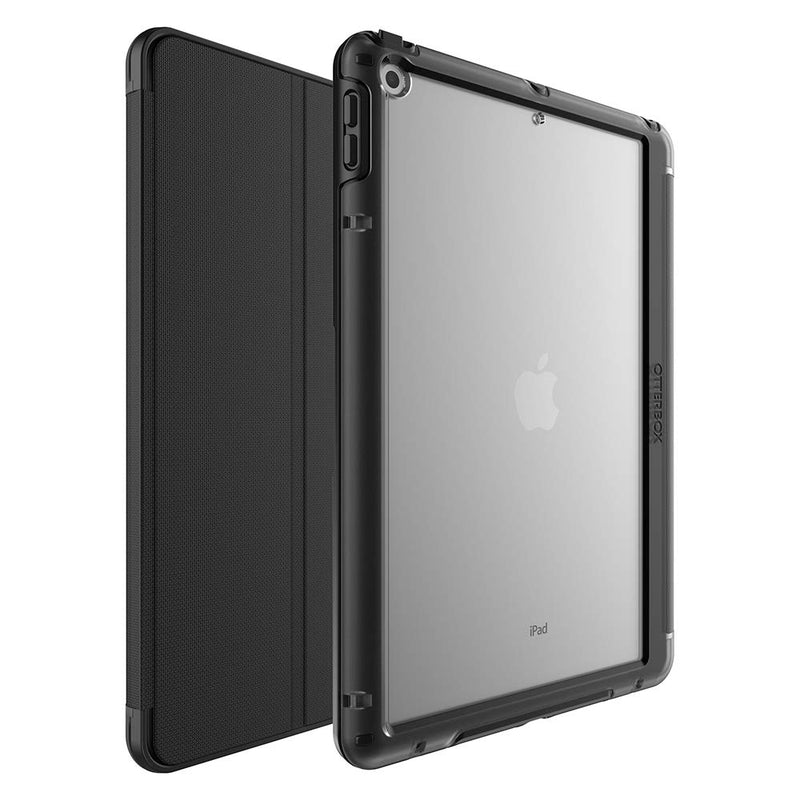 OTTERBOX SYMMETRY FOLIO SERIES Case For Ipad 7Th, 8Th & 9Th Gen (10.2" Display - 2019, 2020 & 2021 Version) - Retail Packaging - STARRY NIGHT (CLEAR/BLACK/BLACK PU/DARK GREY MICROSUED)