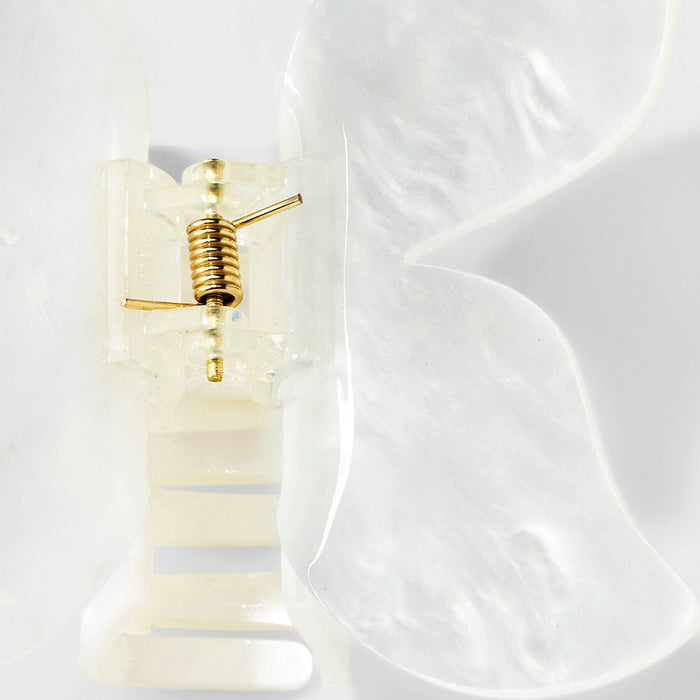 Jumbo Acrylic Butterfly Claw Hair Clip - Wild Fable™ White