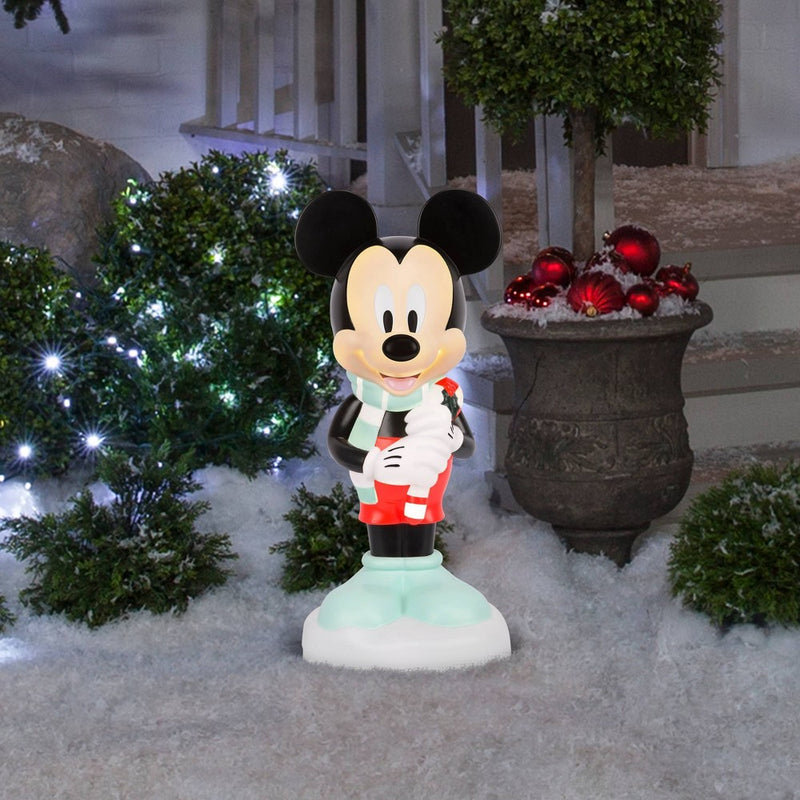 Disney Mickey Mouse & Friends Mickey Mouse 24" Lit Blow Mold Decorative Sculpture Black/White (LOCAL PICKUP ONLY)