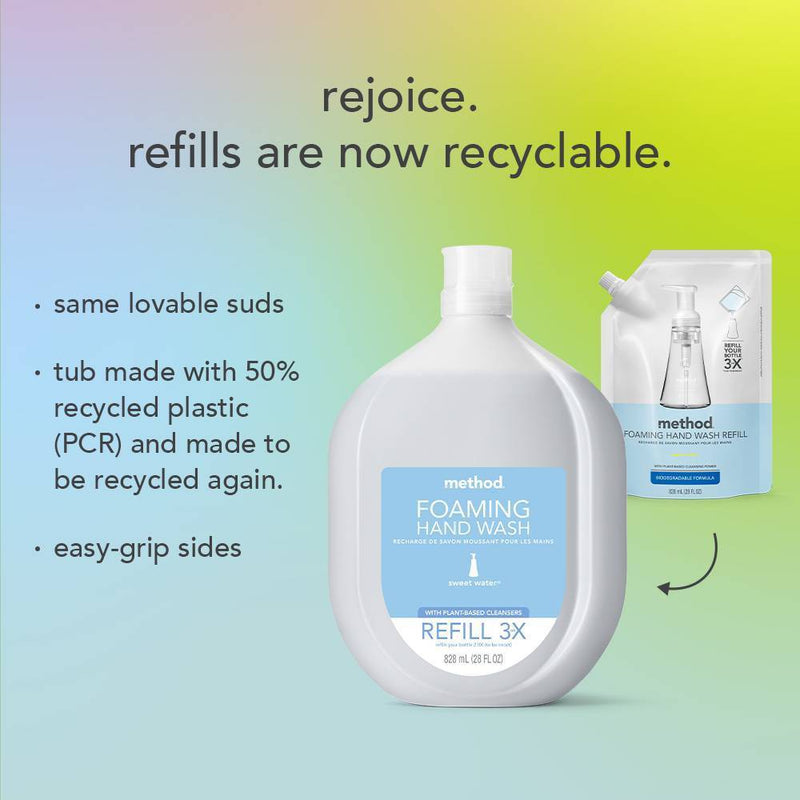 Method Foaming Hand Soap Refill - Sweet Water - 28 fl oz