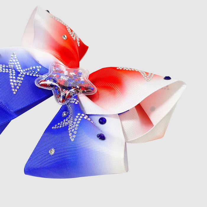 Girls' JoJo Siwa Americana Stars Bow - Blue/Red