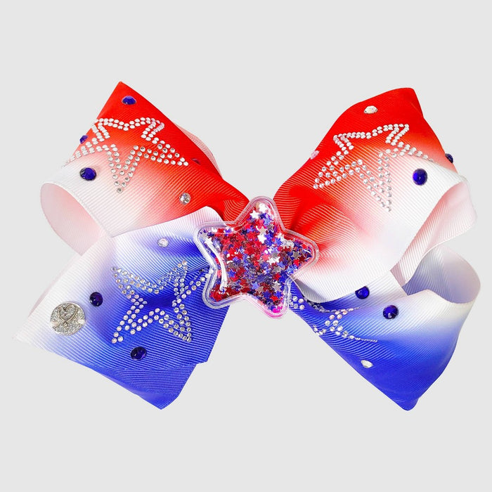 Girls' JoJo Siwa Americana Stars Bow - Blue/Red