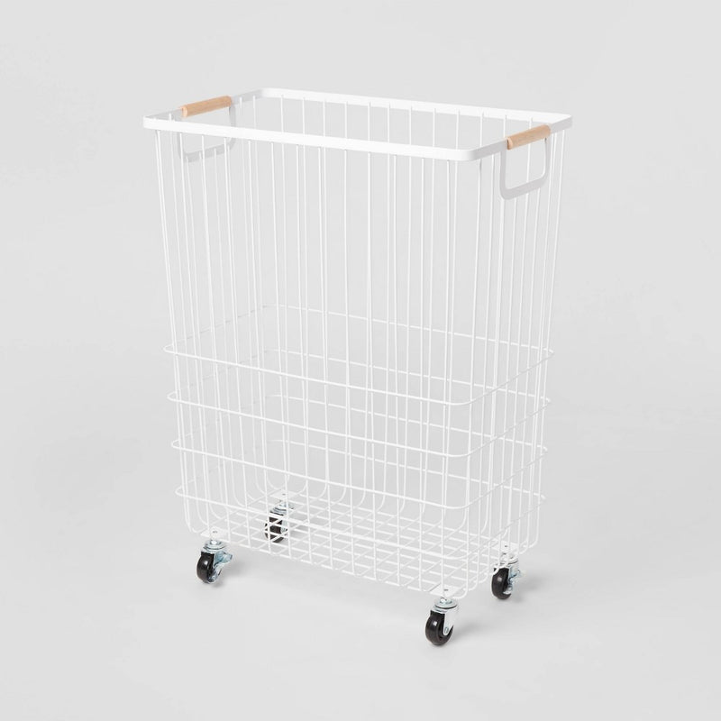 Wire Rolling Laundry Hamper - Brightroom™ (LOCAL PICKUP ONLY)