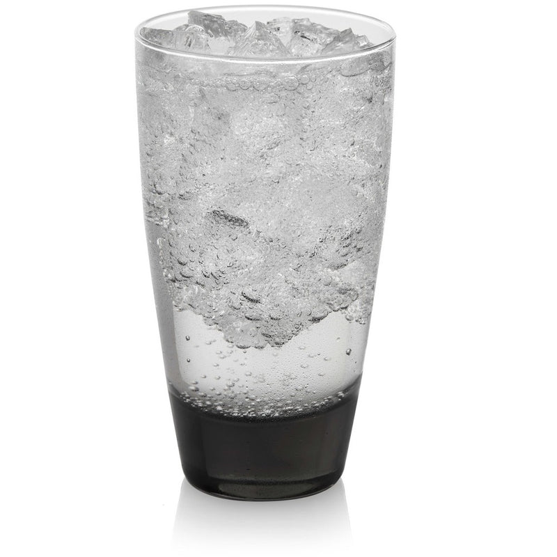 SINGLE GLASS 6Libbey Classic Smoke 16-Piece Tumbler and Rocks Glass Set (LOCAL PICKUP ONLY)
