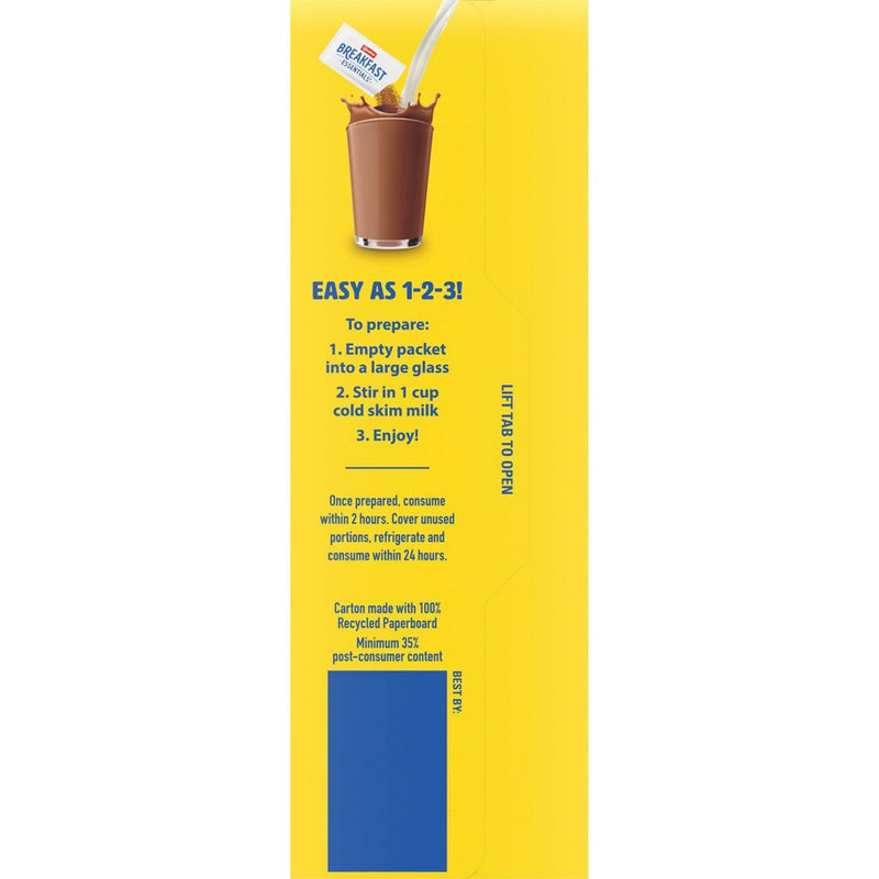 Carnation Breakfast Essentials Powder Drink Mix Rich Milk Chocolate - 12.6floz/10ct