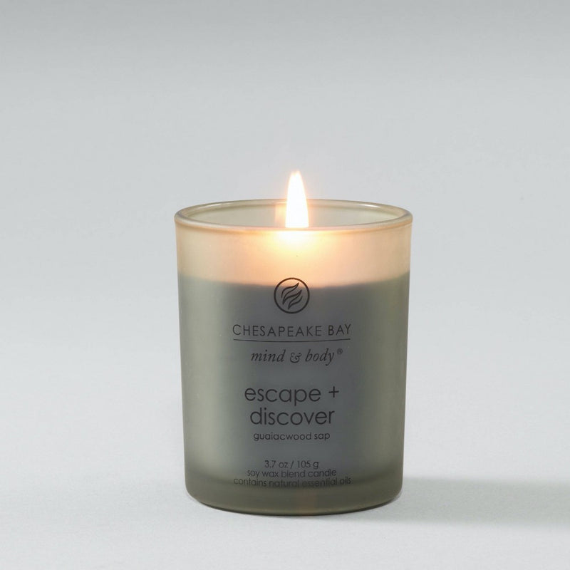 3.7oz Glass Jar Mind & Body Escape & Discover Candle - Chesapeake Bay Candle