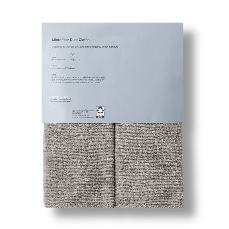 Microfiber Dust Cloths - 2ct - Made By Design™
