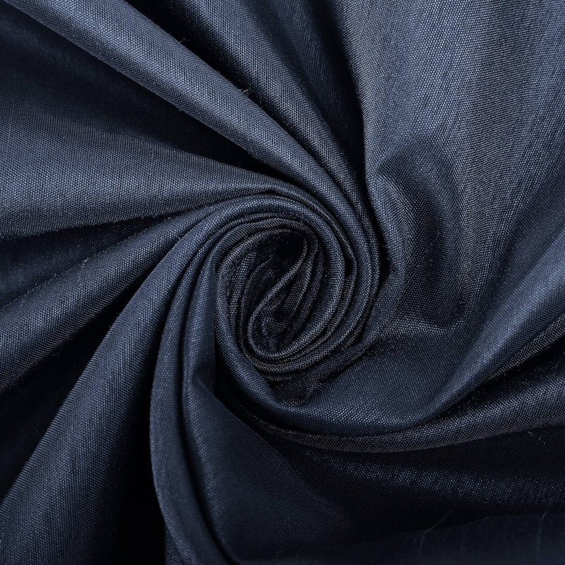 84"x50" Evelina Faux Dupioni Silk Thermal Extreme 100% Blackout Back Tab Curtain Panel Navy - Sun Zero