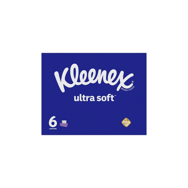 Kleenex Ultra Soft 3-Ply Facial Tissue - 6pk/120ct