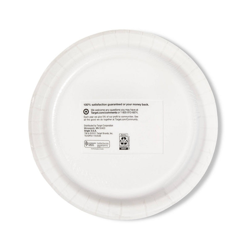 White Plate Dinnerware - 54ct - up & up™