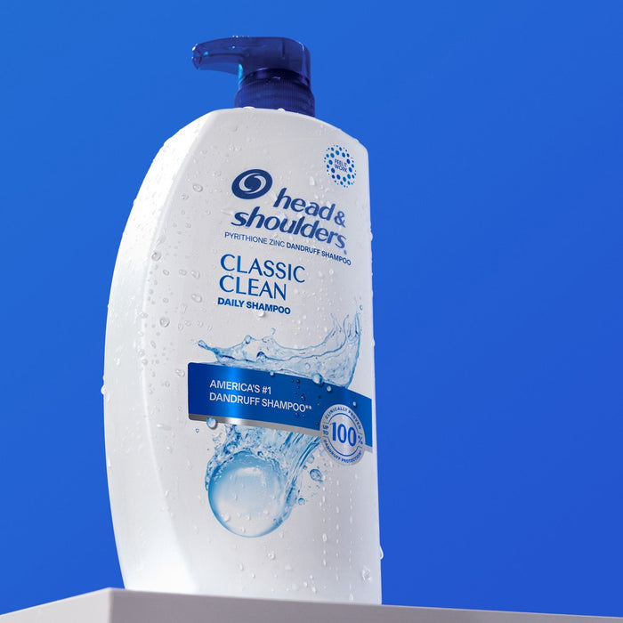 Head & Shoulders Dandruff Shampoo, Anti-Dandruff Treatment, Classic Clean for Daily Use, Paraben-Free - 28.2 fl oz