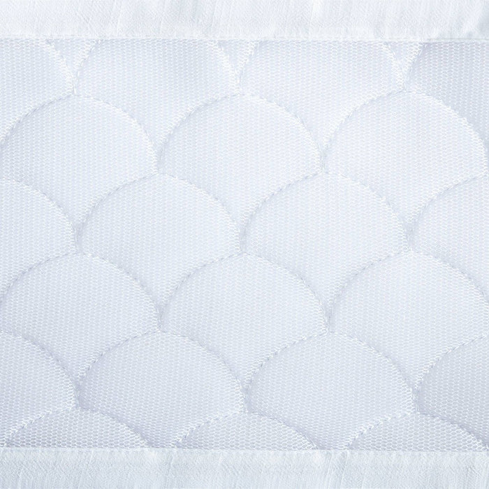 BreathableBaby Breathable Mesh Crib Liner - Deluxe Sheer Quilted Collection - Scallops