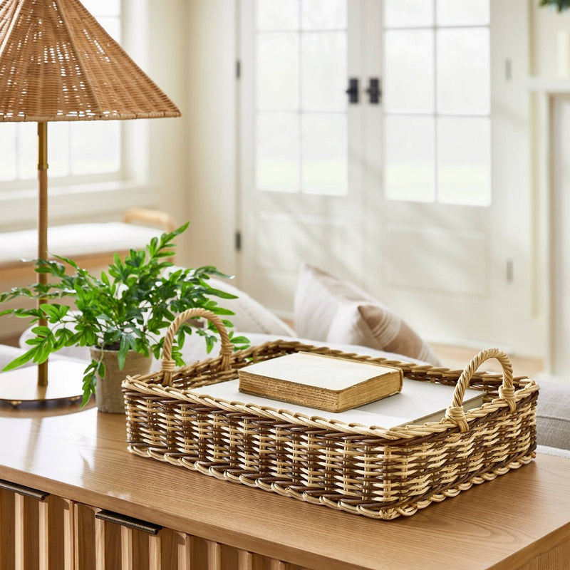 Woven Recta Checker Gathering Tray - Threshold™ designed with Studio McGee