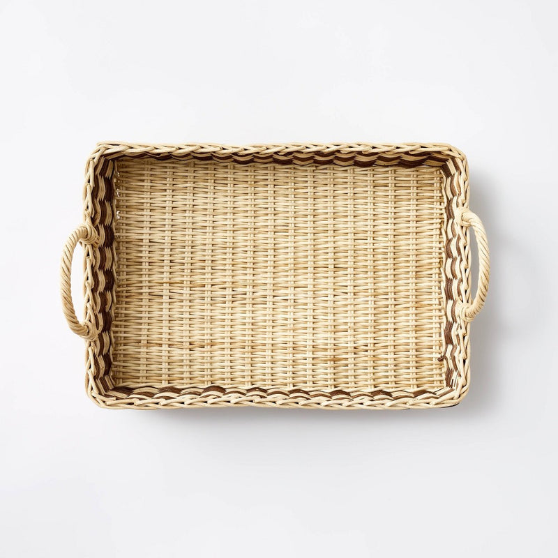 Woven Recta Checker Gathering Tray - Threshold™ designed with Studio McGee