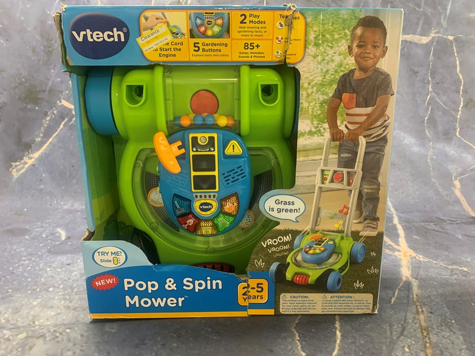 VTech Pop & Spin Mower *DAMAGED BOX - SEE DETAILS*