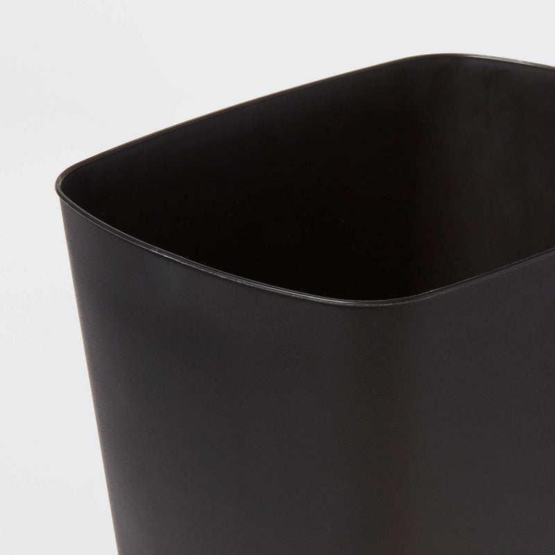 3gal Open Vanity Waste Basket Black - Brightroom™