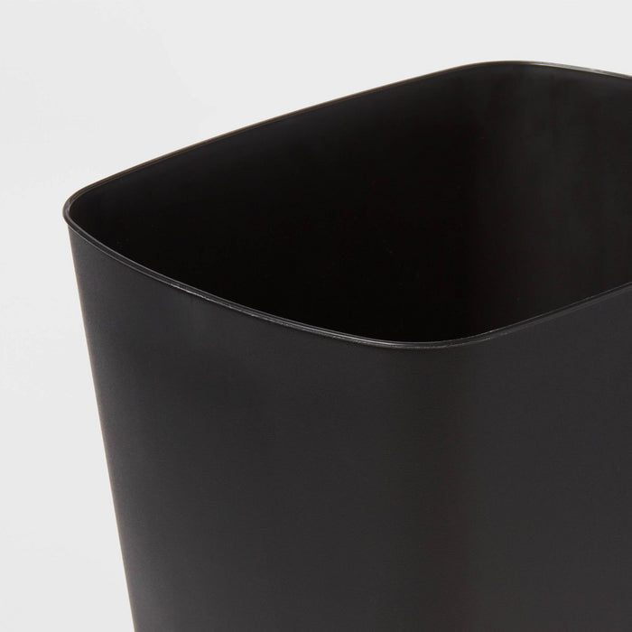 3gal Open Vanity Waste Basket Black - Brightroom™