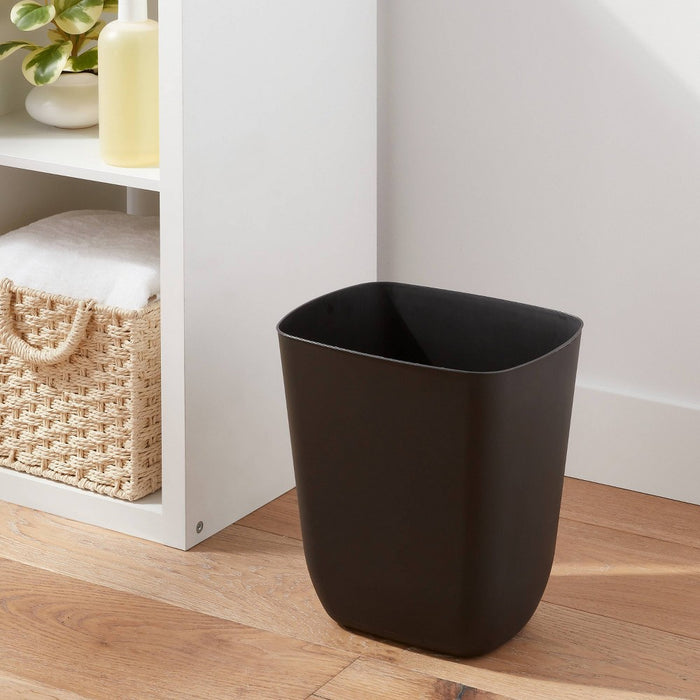 3gal Open Vanity Waste Basket Black - Brightroom™