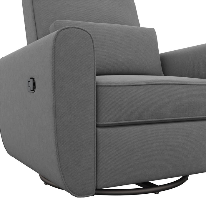 Baby Relax Kennedy Nursery Gliding Recliner Upholstered Accent Chair - Gray (LOCAL PICKUP ONLY)