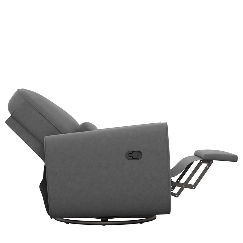 Baby Relax Kennedy Nursery Gliding Recliner Upholstered Accent Chair - Gray (LOCAL PICKUP ONLY)
