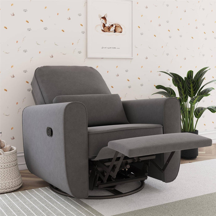 Baby Relax Kennedy Nursery Gliding Recliner Upholstered Accent Chair - Gray (LOCAL PICKUP ONLY)