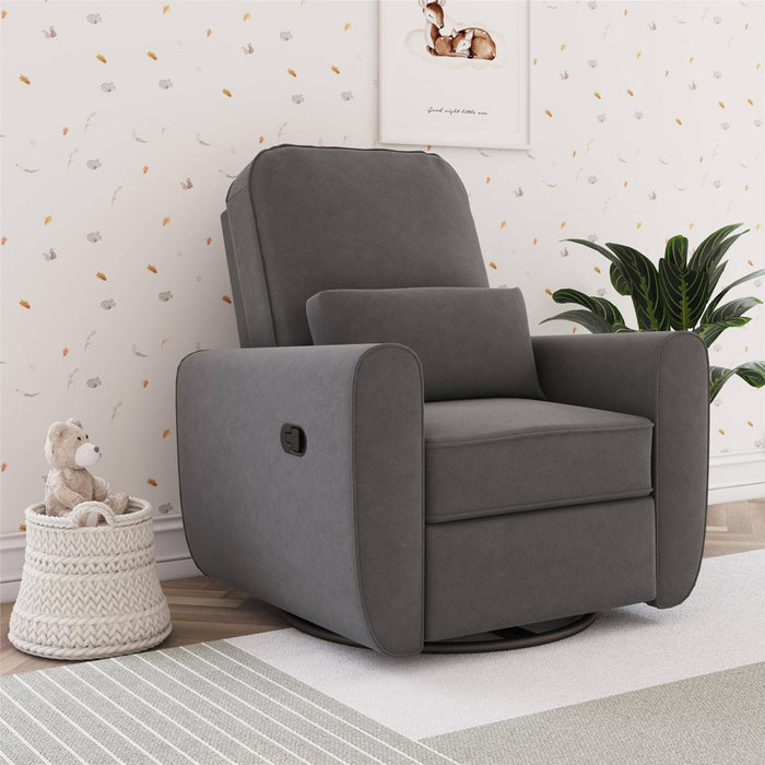Baby Relax Kennedy Nursery Gliding Recliner Upholstered Accent Chair - Gray (LOCAL PICKUP ONLY)
