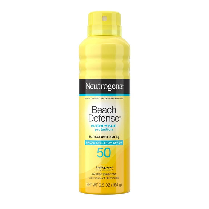 Neutrogena Beach Defense Sunscreen Spray - SPF 50 - 6.5oz.EXP 03/27