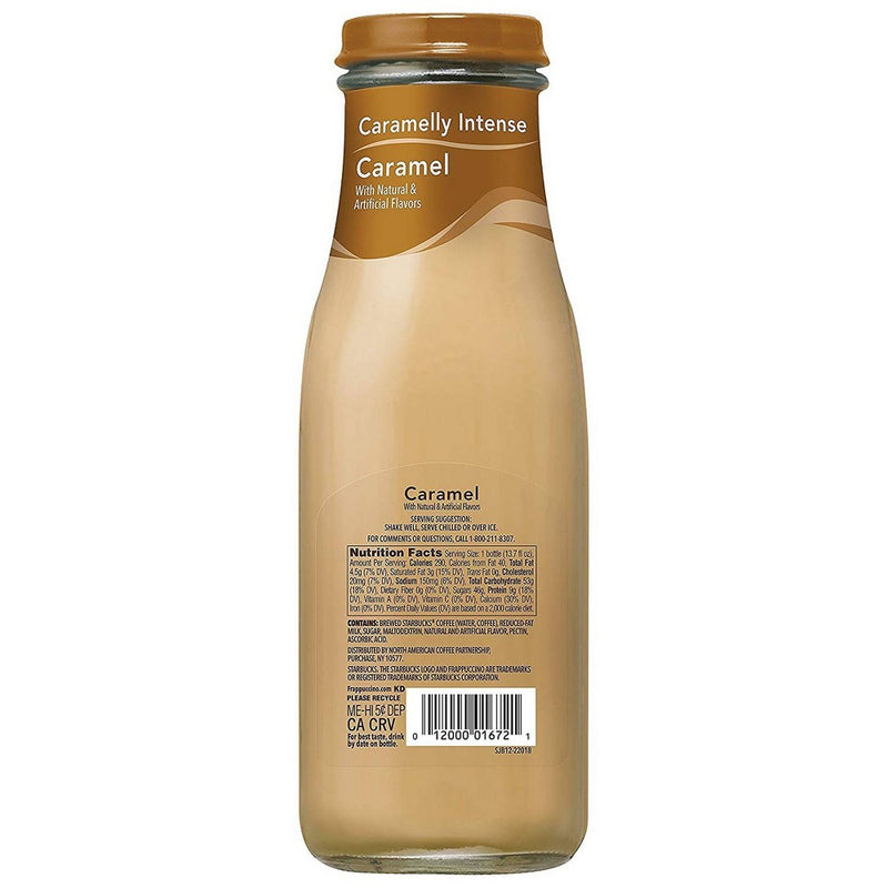 Starbucks Frappuccino Caramel Coffee Drink - 13.7 fl oz Glass Bottle