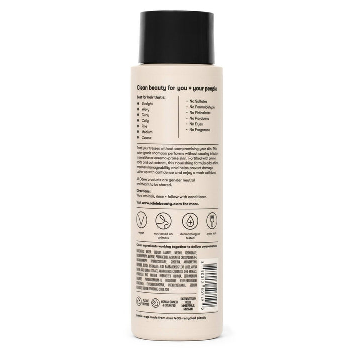 Odele Ultra-Sensitive Shampoo Clean, Fragrance and Sulfate Free for Eczema and Sensitive Skin - 13 fl oz
