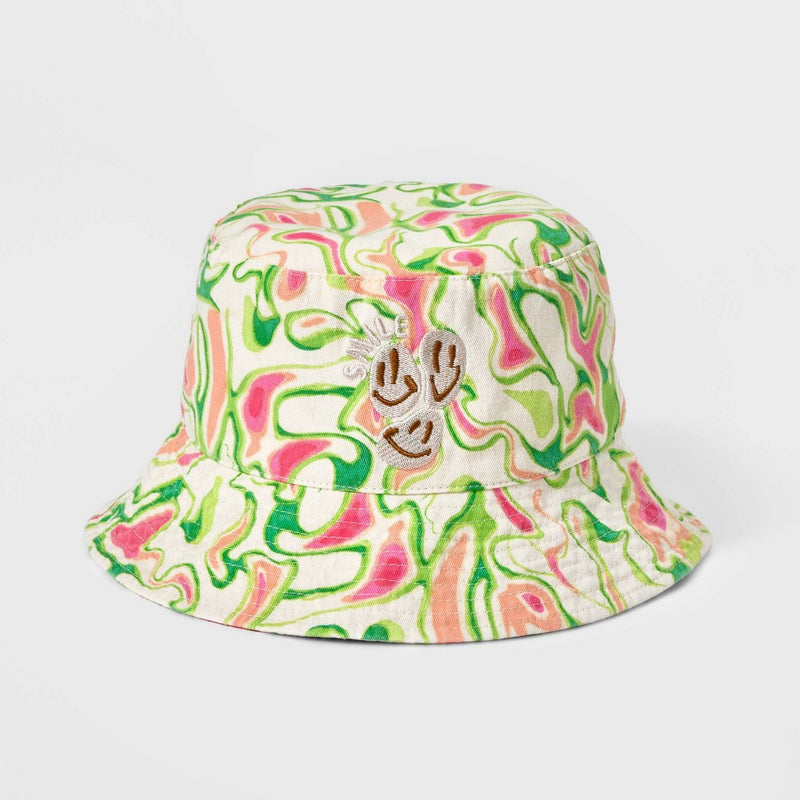 Swirl and Smiley Face Bucket Hat - Wild Fable™