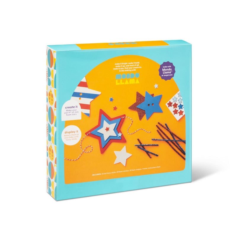 Create-Your-Own Fourth of July Bike Decoration Art Kit - Mondo Llama™