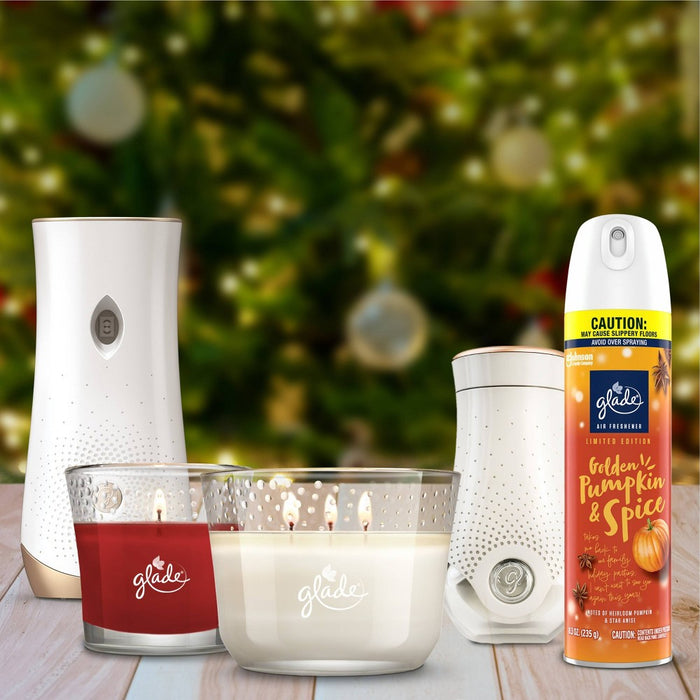Glade Automatic Spray Air Freshener - Golden Pumpkin & Spice Refill - 12.4oz/2pk