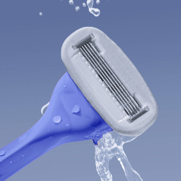 Billie Women's Razor Handle with Magnetic Holder & 2 Blade Refills - Waterpark