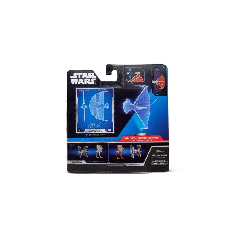 Star Wars Micro Galaxy Squadron Asajj Ventress Ginivex Startfighter 3" Small Vehicle & Figure