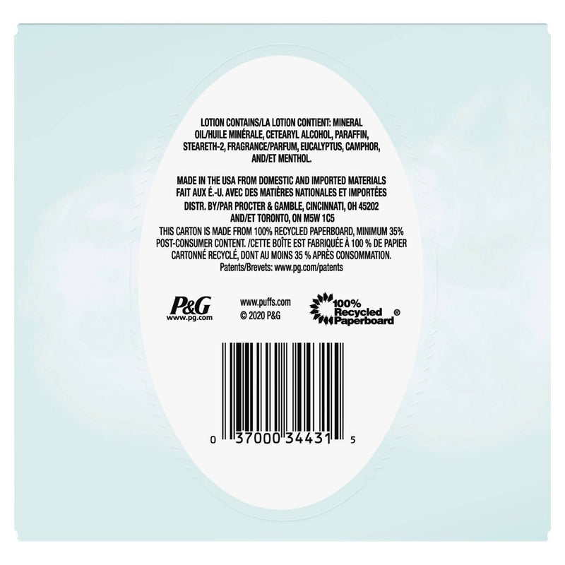 Puffs Plus Lotion with Scent of VICKS Facial Tissue - 48ct