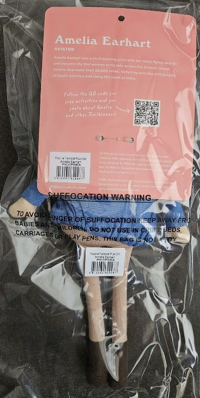 Piccolina Trailblazer Amelia Earhart Plush Doll