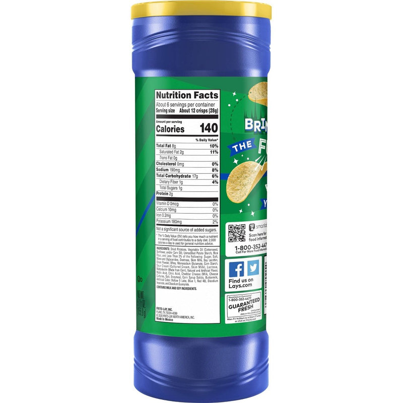 Lay's Stax Sour Cream & Onion Potato Chips - 5.5oz