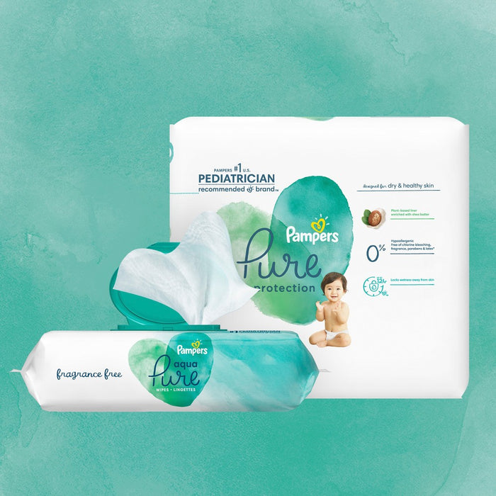 Pampers Aqua Pure Sensitive Baby Wipes - 672ct
